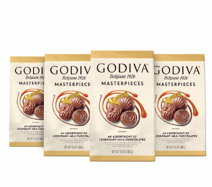 Assorted Godiva Masterpieces Legendary Chocolate (13.5 oz 4-Pack)