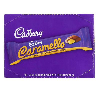 Cadbury Caramello Milk Chocolate and Creamy Caramel (1.6 oz 18-count)