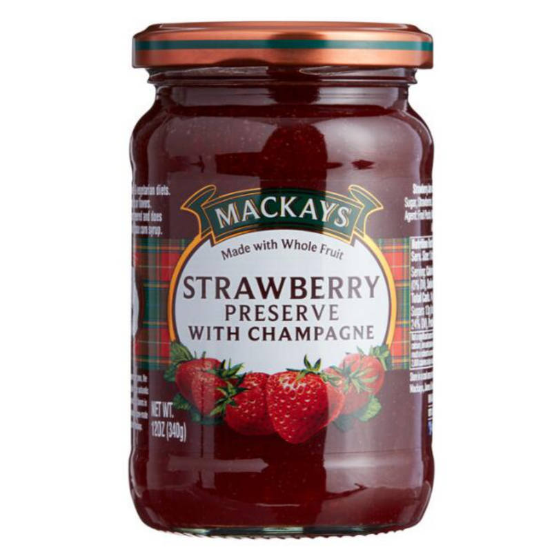 Mackays Strawberry Preserve With Champagne 12 oz (1 Bottle)