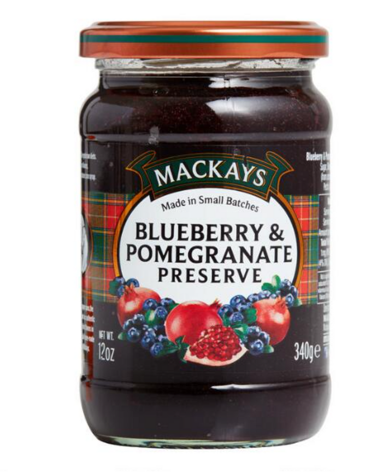 Mackays Blueberry And Pomegranate Preserve 12 oz (1 Bottle)