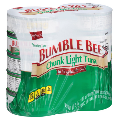 Bumble Bee Chunk Light Tuna in Oil (5 oz 10 ct)