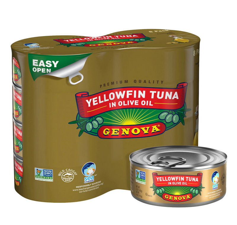 GENOVA Yellowfin Tuna in Olive Oil (5 oz 8 pk)