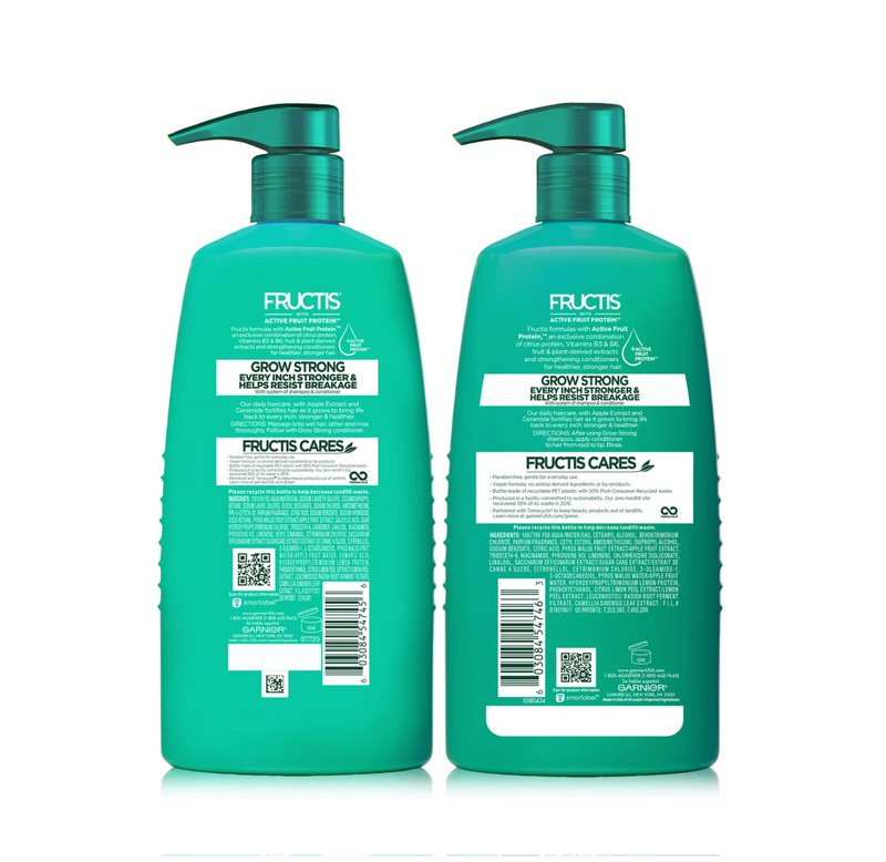 Garnier Fructis Grow Strong Shampoo and Conditioner (33.8 fl oz 2 pk)