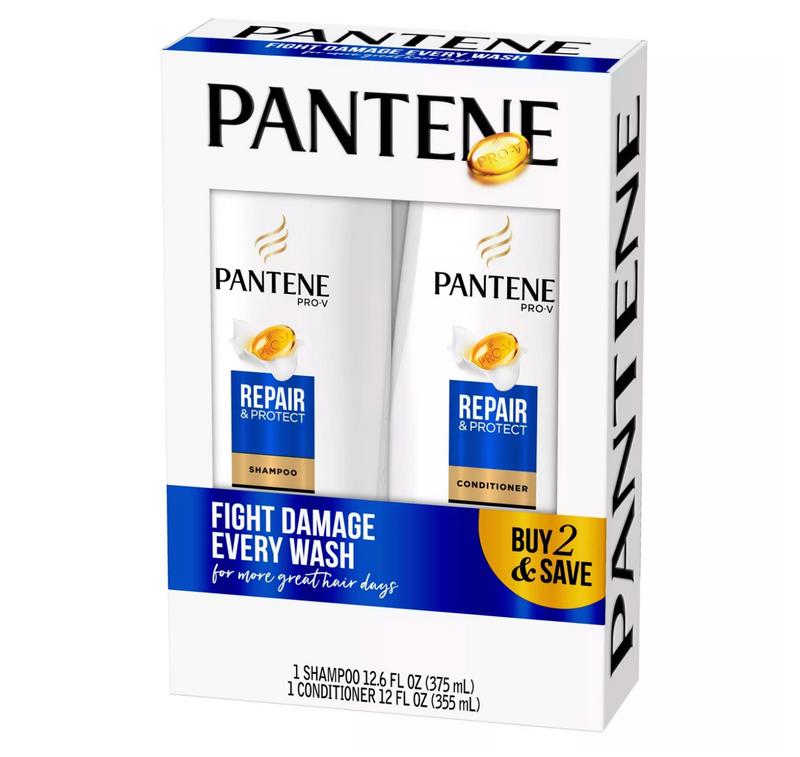 Pantene Pro-V Repair & Protect Shampoo and Conditioner Bundle (Total 24.6fl oz 2pk)