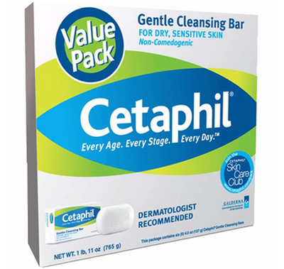 Cetaphil Gentle Cleansing Bar Value Pack (4.5 oz 6 pk)