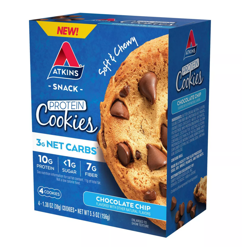Atkins Protein Cookie - Chocolate Chip (4pk)