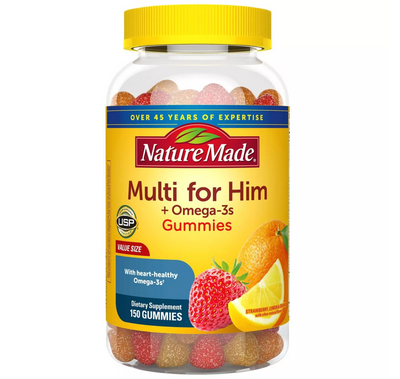 Nature Made Multi for Him Plus Omega-3 Gummies
