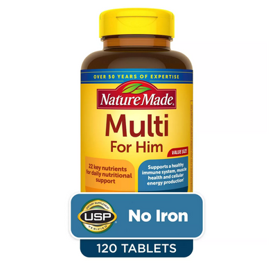 Nature Made Value Size Men's Multivitamin Tablets - 120ct