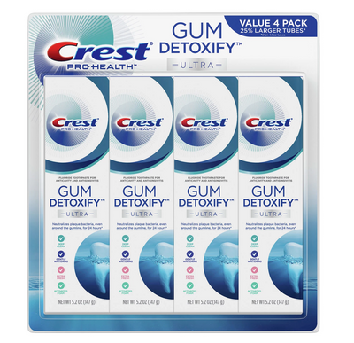 Crest Gum Detoxify Deep Clean Toothpaste (5.2 oz 4 pk)