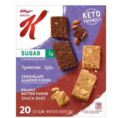 Kellogg's Special K Keto Friendly Bars, Variety Pack (20 ct)