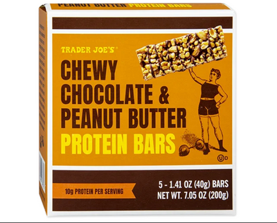 Chewy Chocolate & Peanut Butter Protein Bars