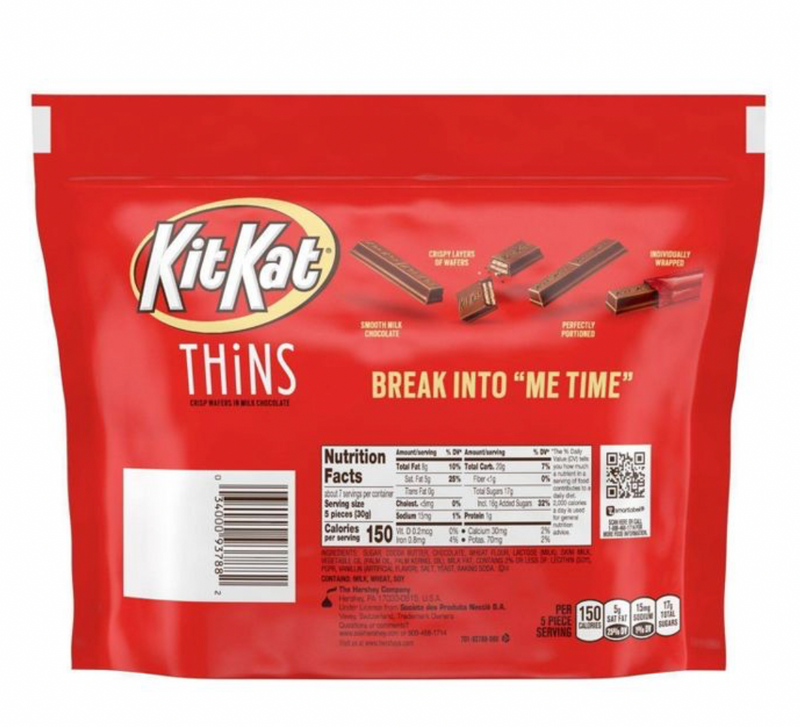 Kit Kat Thins Crisp Wafers in Milk Chocolate (7.37oz)