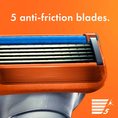 Gillette Fusion5 Men's Razor (Handle + 9 Blade Refills)