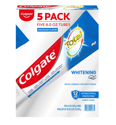 Colgate Total Whitening Toothpaste (6 oz 5 pk)