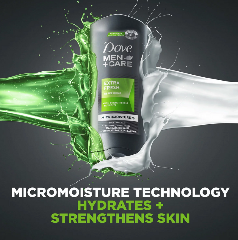 Dove Men + Care Body and Face Wash Extra Fresh (18 oz 3 pk)