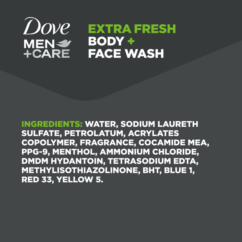 Dove Men + Care Body and Face Wash Extra Fresh (18 oz 3 pk)