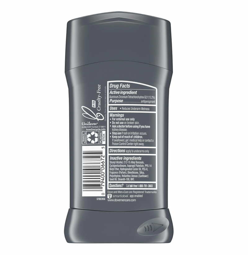 Dove Men+Care Antiperspirant Deodorant Extra Fresh (2.7 oz 5 pk )