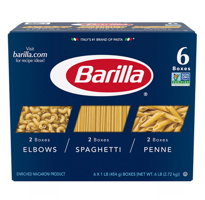 Barilla Pasta Variety Pack (16 oz 6 pk)