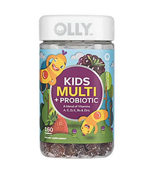 OLLY Kids Multi + Probiotic Yum Berry Punch Vitamin Gummies (160 ct.)