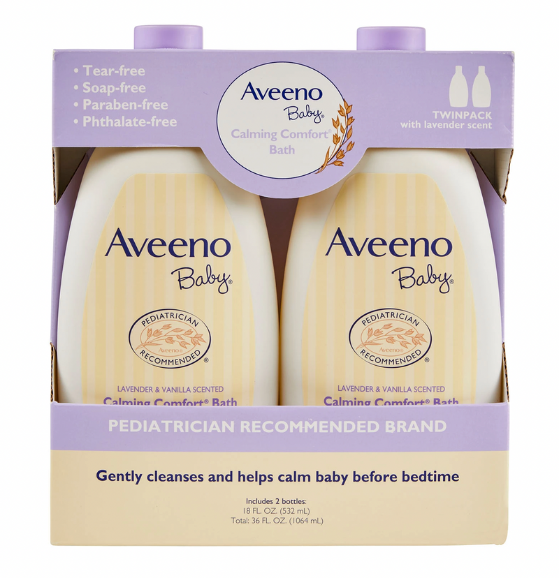 Aveeno Baby Calming Comfort Bath Wash (18 fl. oz  2 pk)
