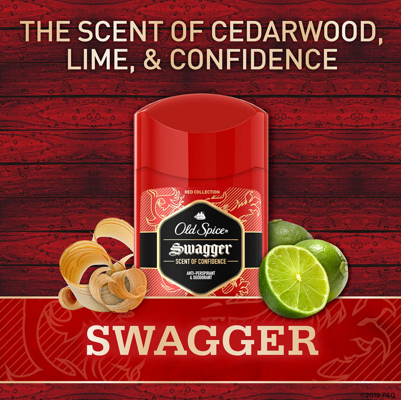Old Spice Swagger Invisible Solid Antiperspirant Deodorant for Men (2.6 oz)