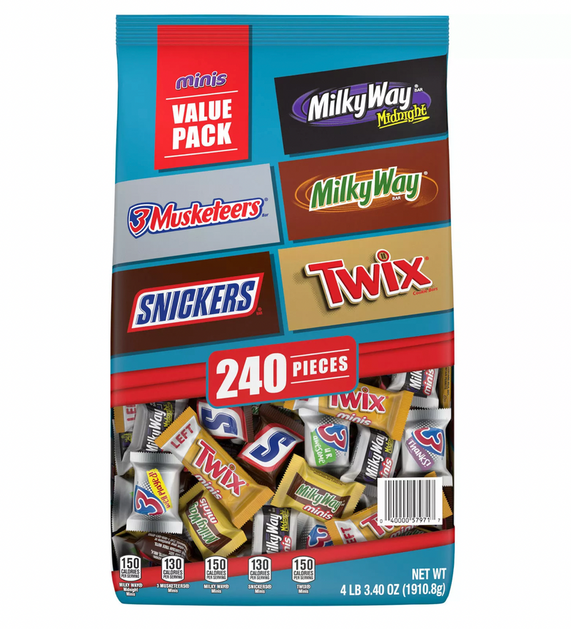 Snickers, Twix and More Bulk Variety Bag (67.47 oz 240 ct)