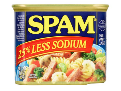 Hormel Spam 25% Less Sodium (12oz)