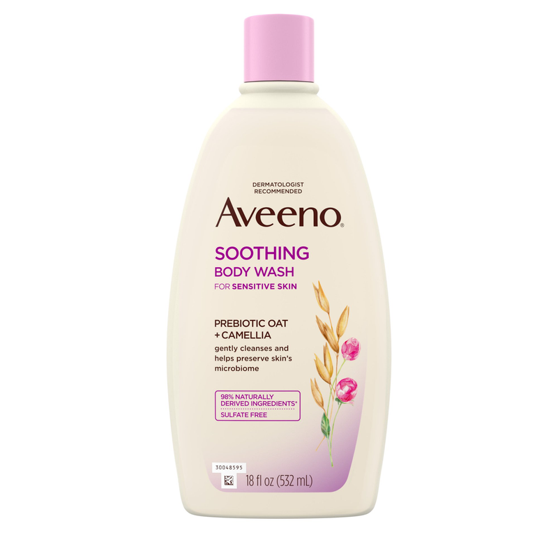 Aveeno Soothing Body Wash for Sensitive Skin Camellia (18 fl oz)