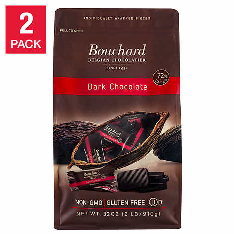 Bouchard Belgian Napolitains Premium Dark Chocolate (32 oz 2pack)