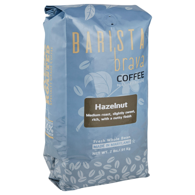 Barista Brava by Quartermaine Whole Bean Coffee Hazelnut (32 oz)