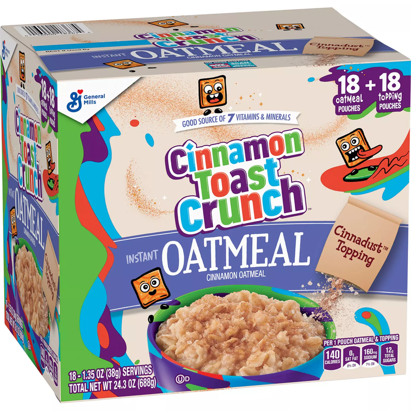 Cinnamon Toast Crunch Whole Grain Instant Oatmeal (18 pk)