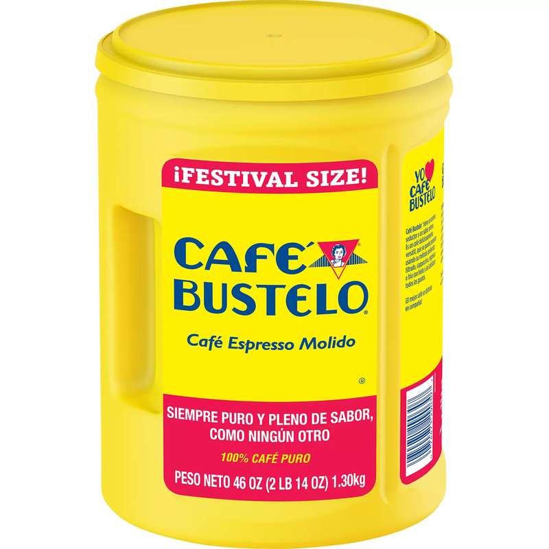 Café Bustelo Festival Size Dark Roast Ground Coffee Espresso (46 oz)