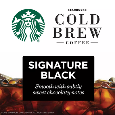 Starbucks Cold Brew Signature Black Medium Roast Coffee Concentrates (32 oz 2 pk)