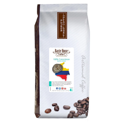 Barrie House Whole Bean Coffee Decaf Colombian (40 oz)