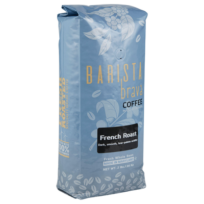 Barista Brava by Quartermaine Whole Bean Coffee French Roast (32 oz)
