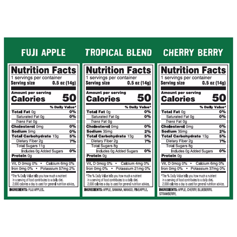 Sensible Foods Crunch Dried Fruit Variety Pack (10 oz 20 pk)