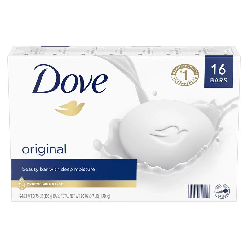 Dove Beauty Bar, White (3.75 oz 16 ct)