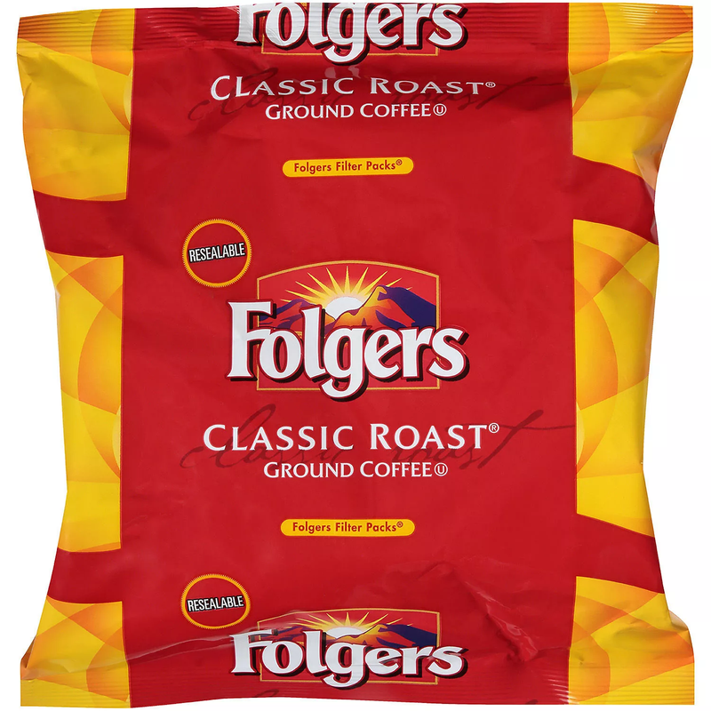 Folgers Filter Packs Coffee, Classic Roast (0.9 oz packs 30 ct)