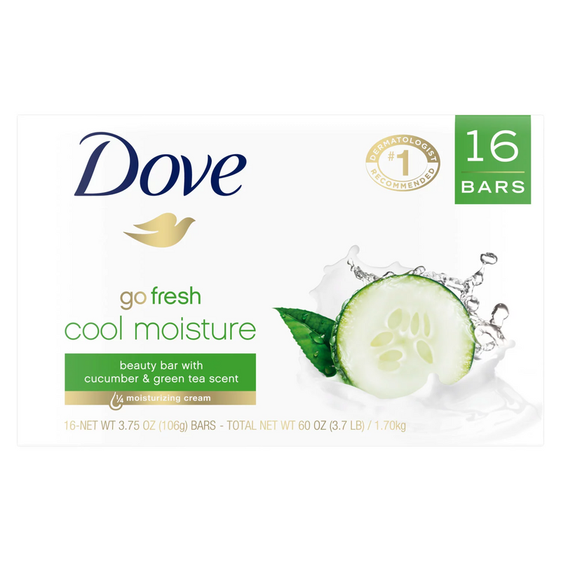 Dove Go Fresh Cool Moisture Beauty Bar (3.75 oz 16 ct)