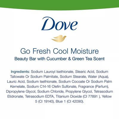 Dove Go Fresh Cool Moisture Beauty Bar (3.75 oz 16 ct)