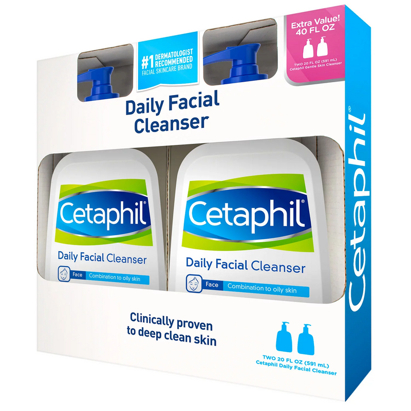 Cetaphil Daily Facial Cleanser (20 oz 2 pk)
