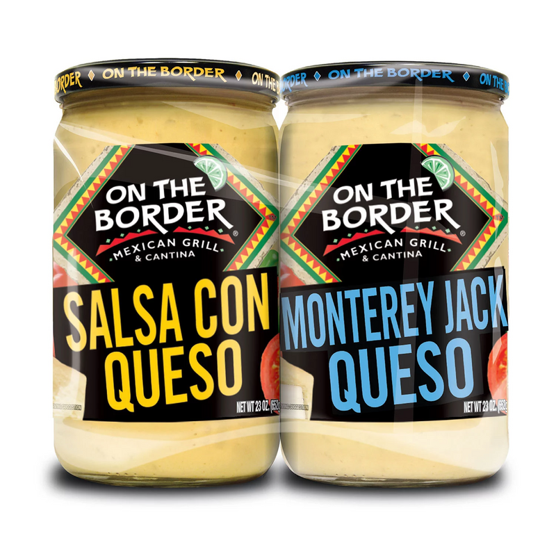 On The Border Queso, Variety Pack (23 oz 2 pk)