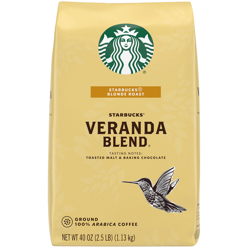 Starbucks Blonde Roast Ground Coffee, Veranda Blend (40 oz)