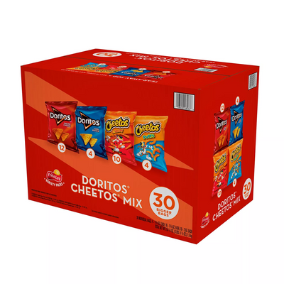 Doritos and Cheetos Mix Snacks Variety Pack (30 pk)