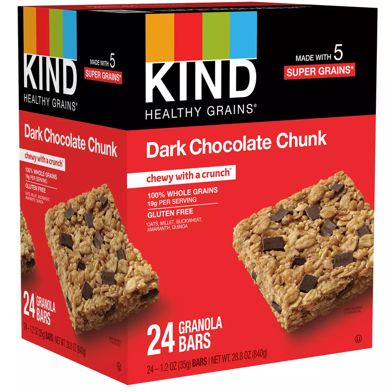 KIND Healthy Grains Bars Dark Chocolate Chunk (24 ct)