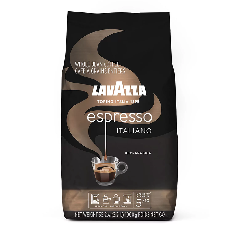 Lavazza Caffe Espresso Whole Bean Coffee, Medium Roast 35 2oz