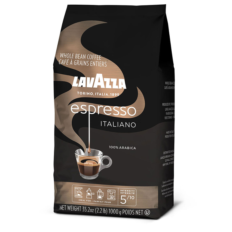 Lavazza Caffe Espresso Whole Bean Coffee, Medium Roast 35 2oz
