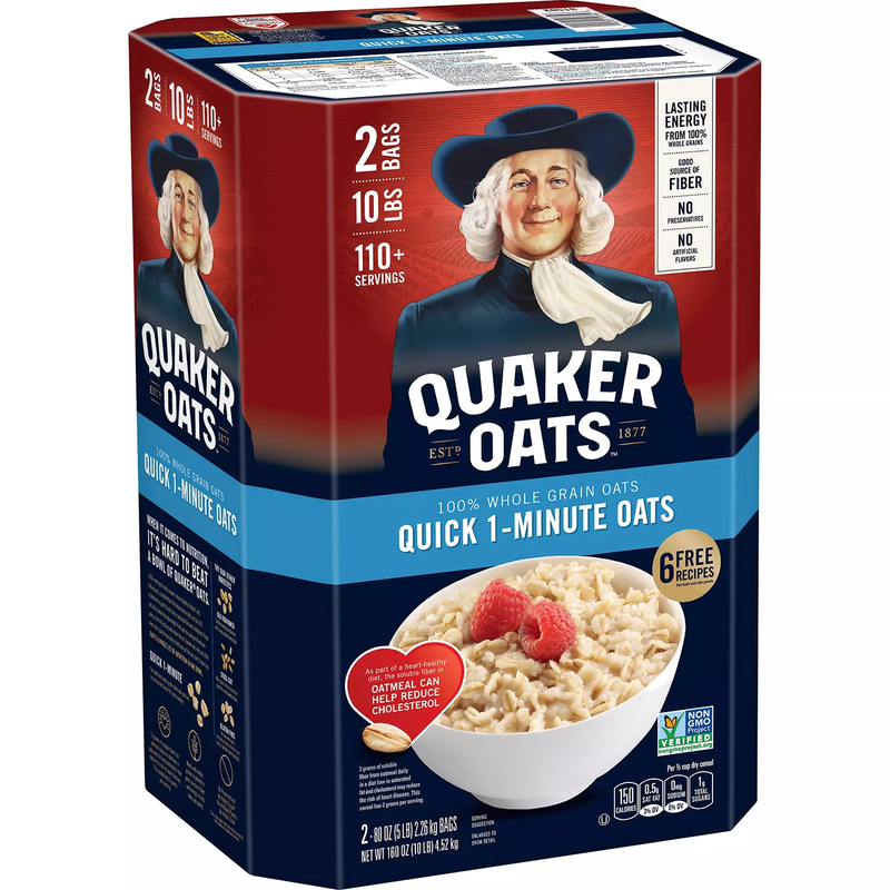 Quaker Quick 1-Minute Oats (5 lb 2 pk)