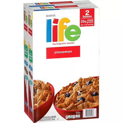 Quaker Life Multi-Grain Cereal Cinnamon (42.6 oz 2 pk)