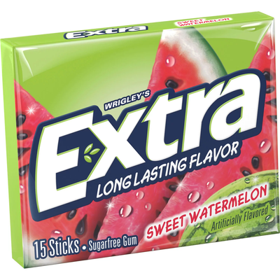 Extra Sweet Watermelon Sugar-Free Gum (15 ct 12 pks)